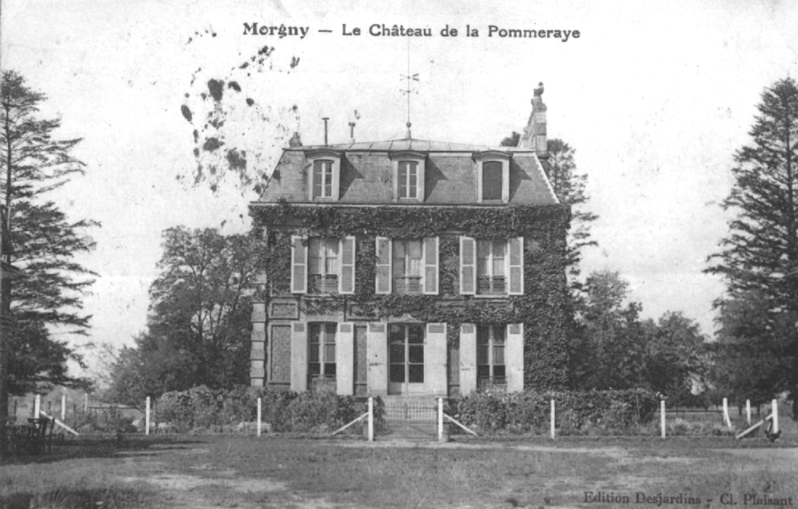 Morgny-la-Pommeraye : le château vu du jardin